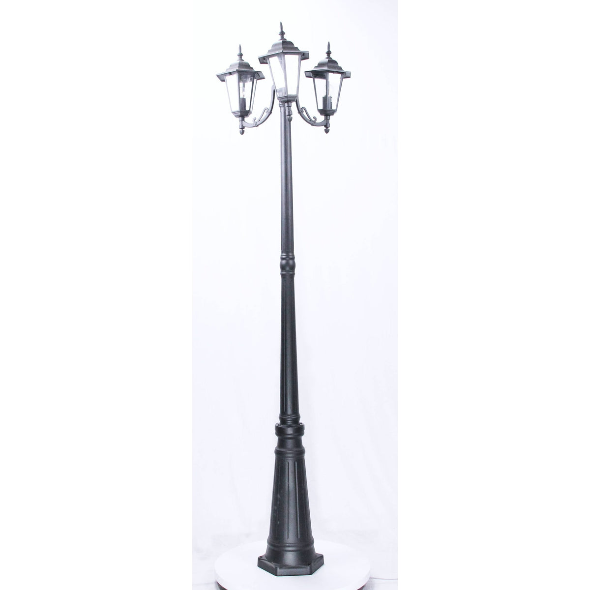 Lámpara Exterior  Poste Negro 3L E27 100W