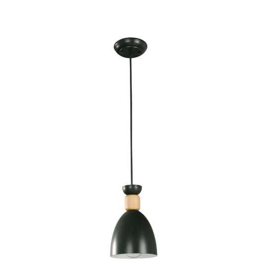 LAMP. COLGANTE NEGRO 1L E27 40W