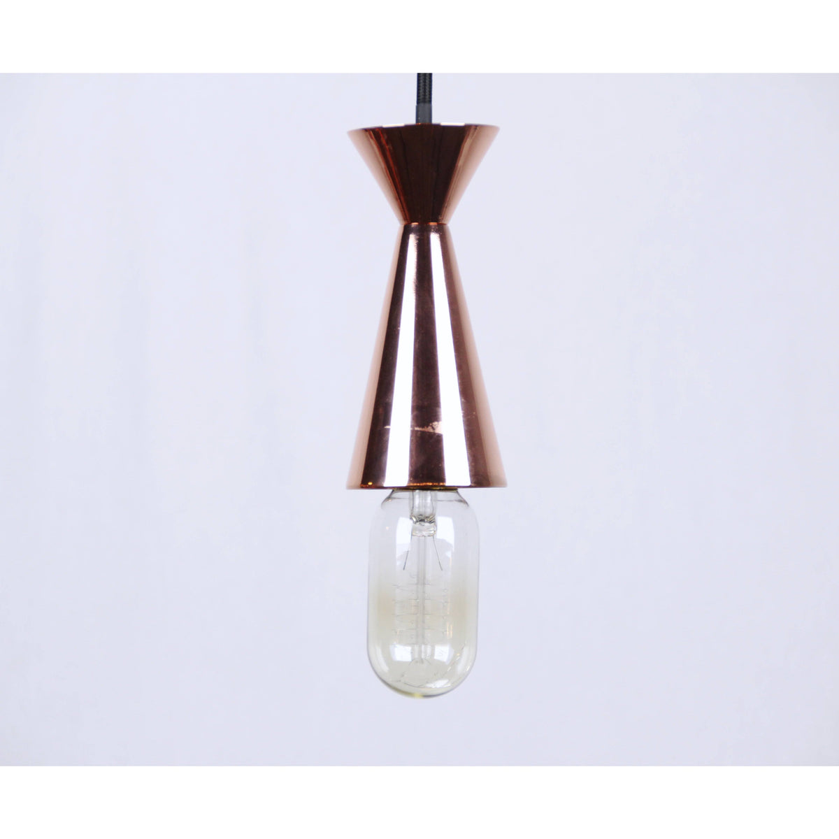 LAMP. COLGANTE COBRE 1L E27 60W