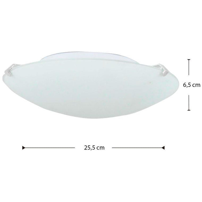 LAMP. TECHO CROMO 1L E27 60W (2 PIEZAS)
