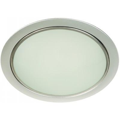 LAMP.TECHO GU15*1L*25W (I/B) ACAB. ALUMINIO