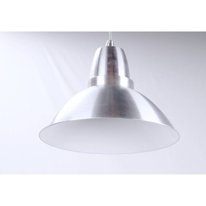 LAMP. COLGANTE PLATEADO 1L E27 100W