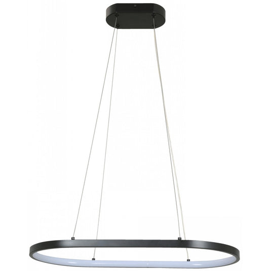 LAMP. LED COLGANTE NEGRO 24W 100-240V 3000/4000/6000K CCT EN EL SWITCH