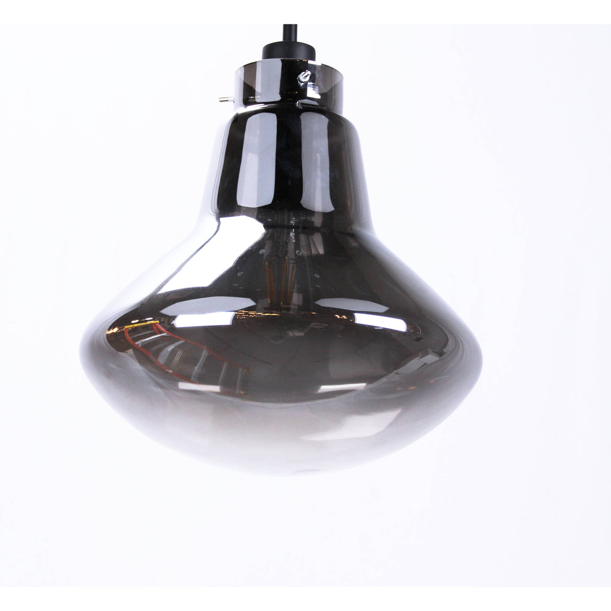 LAMP. COLGANTE NEGRO 1L E27 60W (BOMBILLO INCLUIDO)