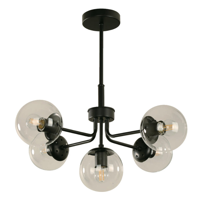 LAMP. TECHO NEGRO 5L E27 40W