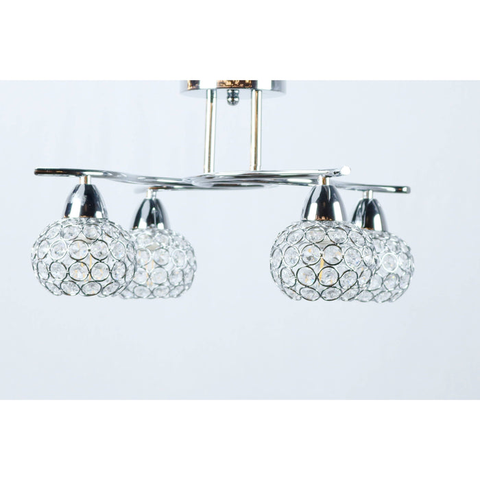 Lámpara Techo Cromo 4L E14 40W