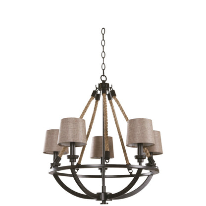 Lámpara Colgante Bronce 5L E14 60W