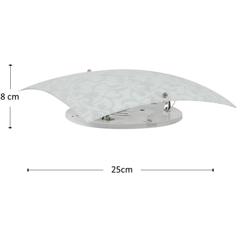 LAMP. TECHO NIQUEL SATINADO 1L E27 60W