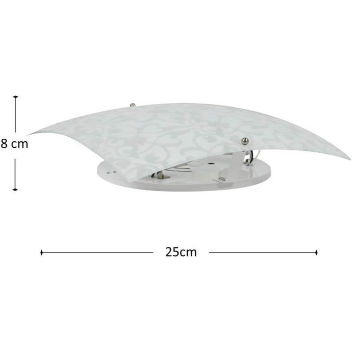 LAMP. TECHO NIQUEL SATINADO 1L E27 60W
