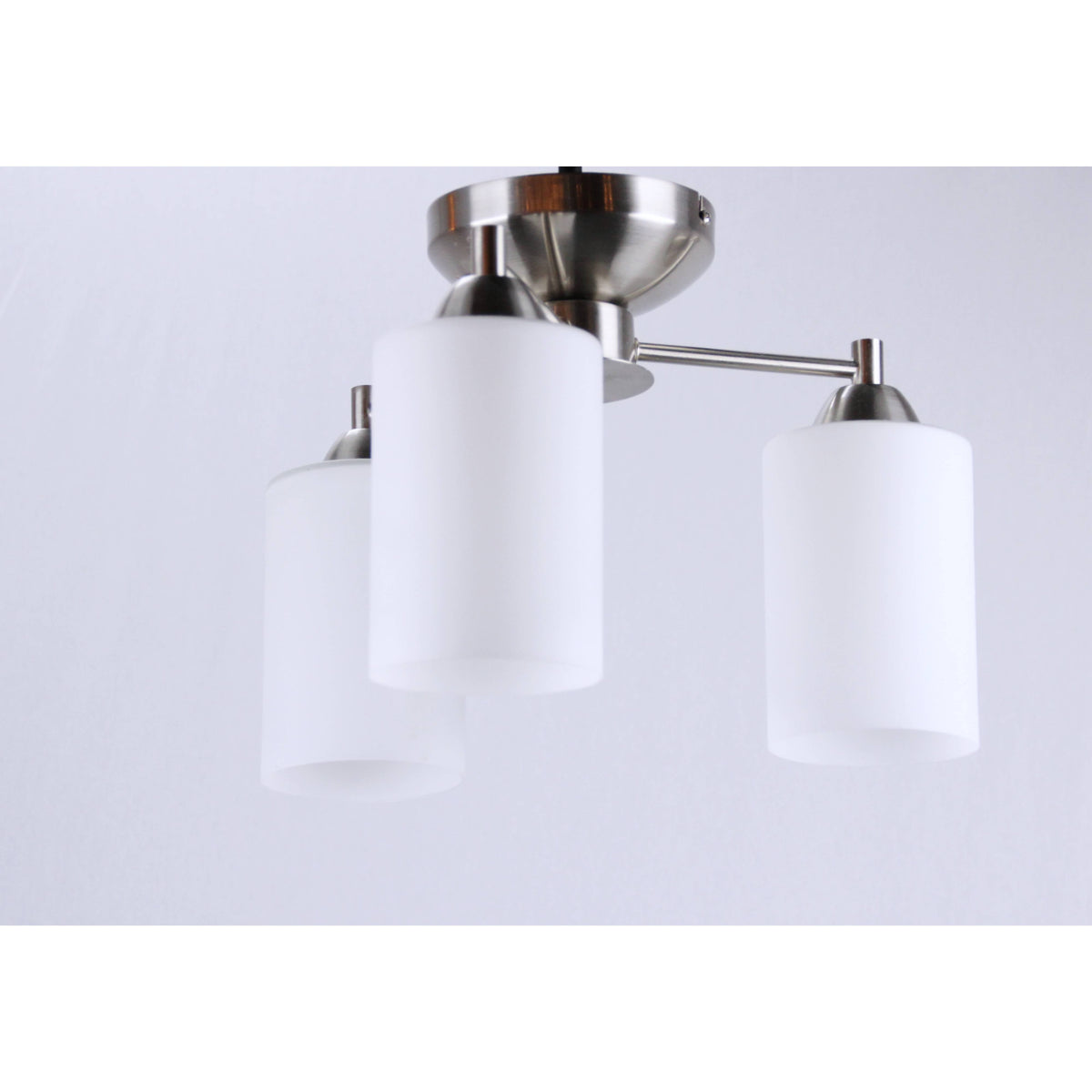 LAMP. TECHO NÍQUEL SATINADO 3L E27 40W