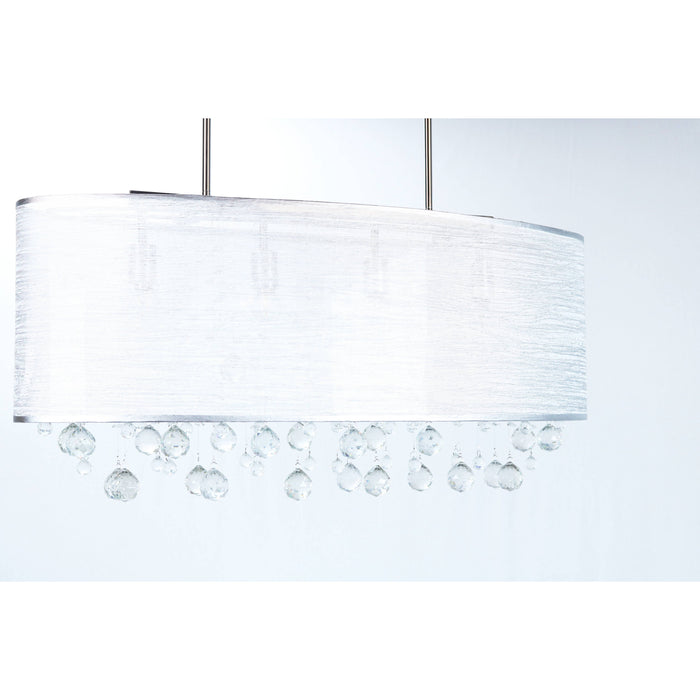 LAMP. TECHO CROMO 4L E27 40W