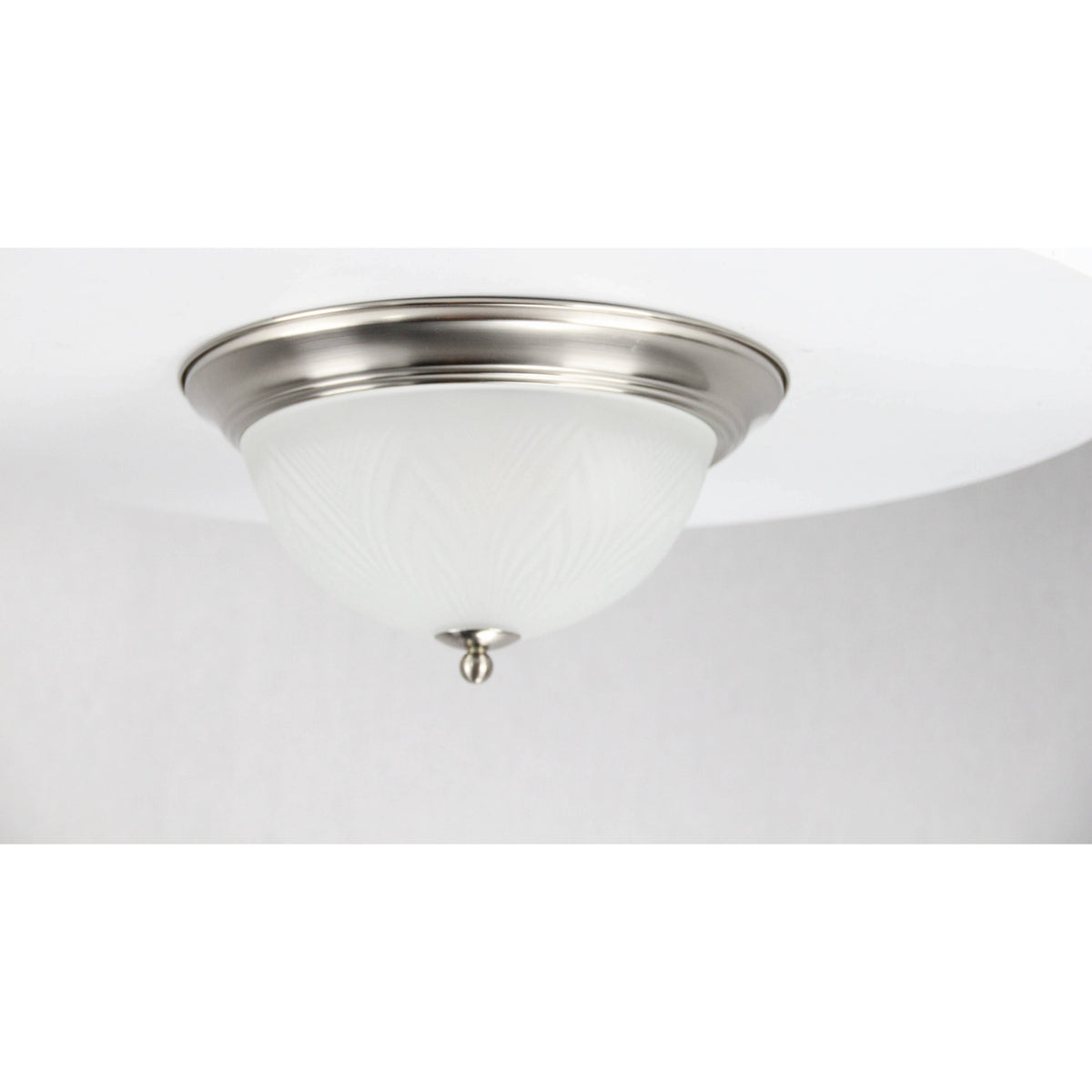 LAMP. TECHO NIQUEL SATINADO 2L E27 60W