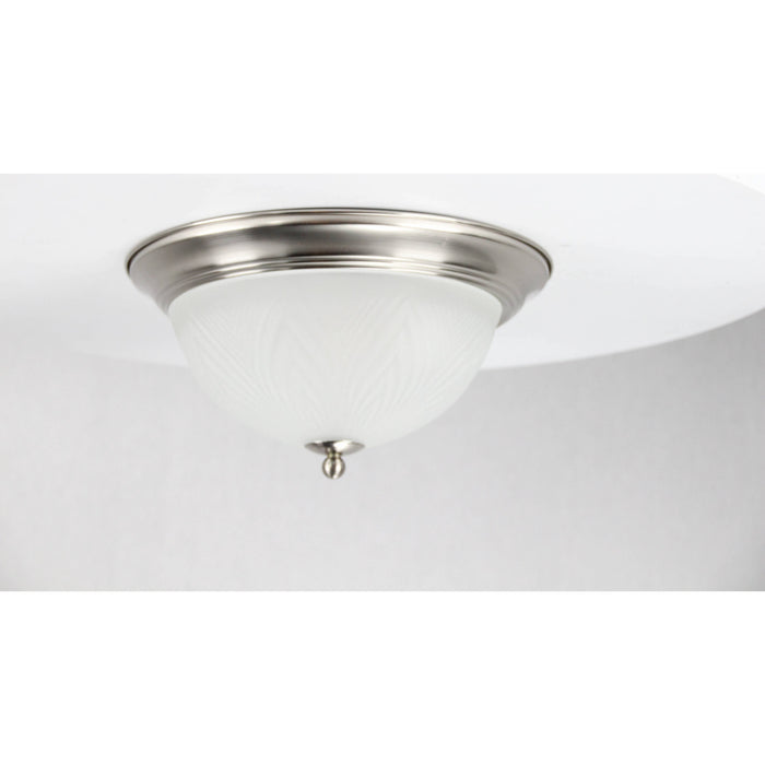 LAMP. TECHO NIQUEL SATINADO 2L E27 60W