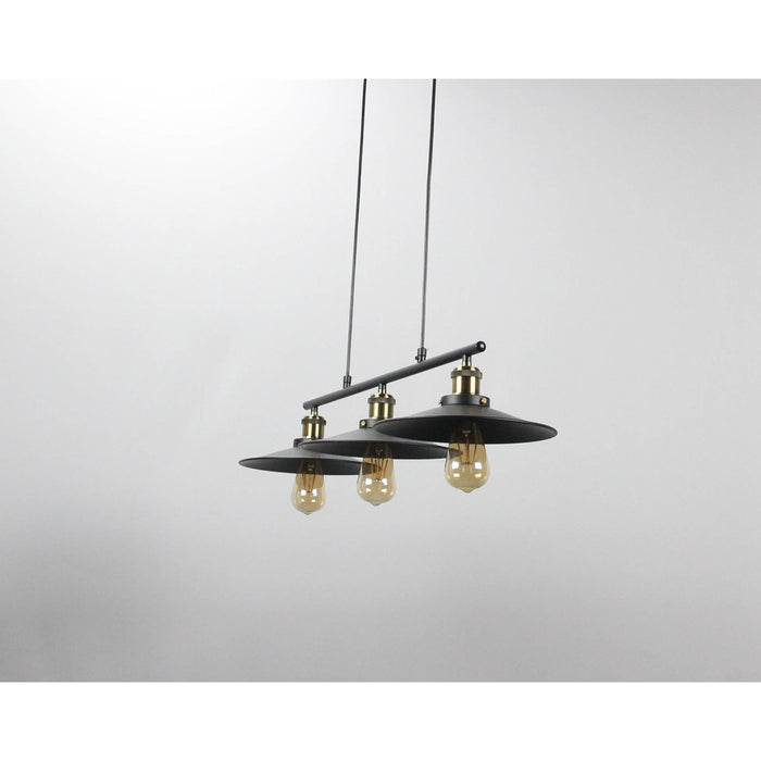 LAMP. COLGANTE NEGRO 3L E27 40W