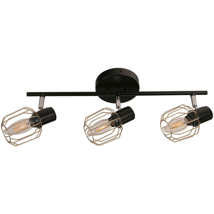 Lámpara Techo Reflectora Negro 3L E14 40W