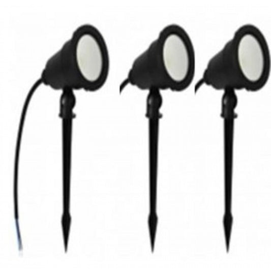 LAMP. LED EXT. ESTACA NEGRO 5W 100-240V 3000K 3 PIEZAS