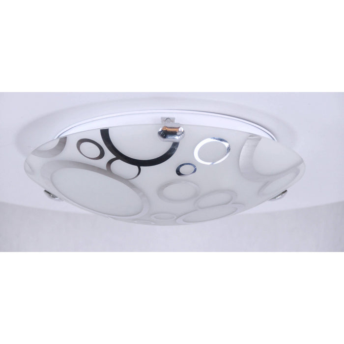 LAMP. TECHO CROMO 2L E27 60W