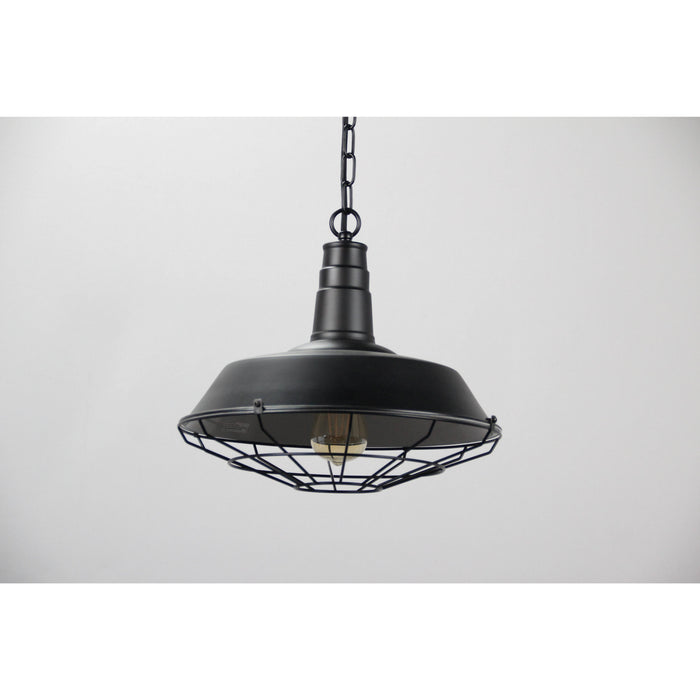 LAMP. COLGANTE NEGRO 1L E27 60W