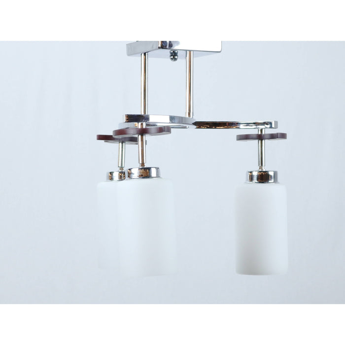 LAMP. TECHO CROMO 3L E27 60W