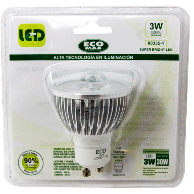 BOMBILLO LED GU10 3W 85-265V 6400K