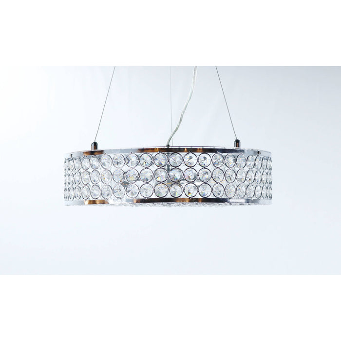 LAMP. COLGANTE CROMO 3L E14 40W (CONVERTIBLE)