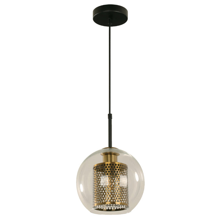 LAMP. COLGANTE NEGRO 1L E27 40W