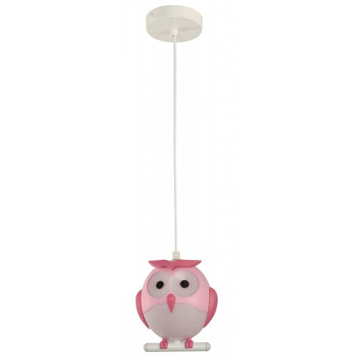 LAMP. COLGANTE ROSADO 1L E14 5W