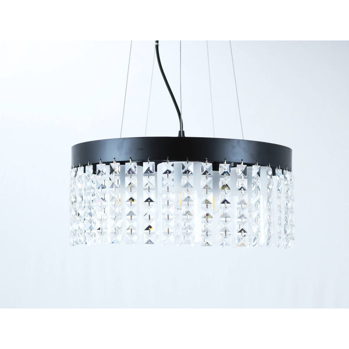 Lámpara Techo Negro 5L E27 60W