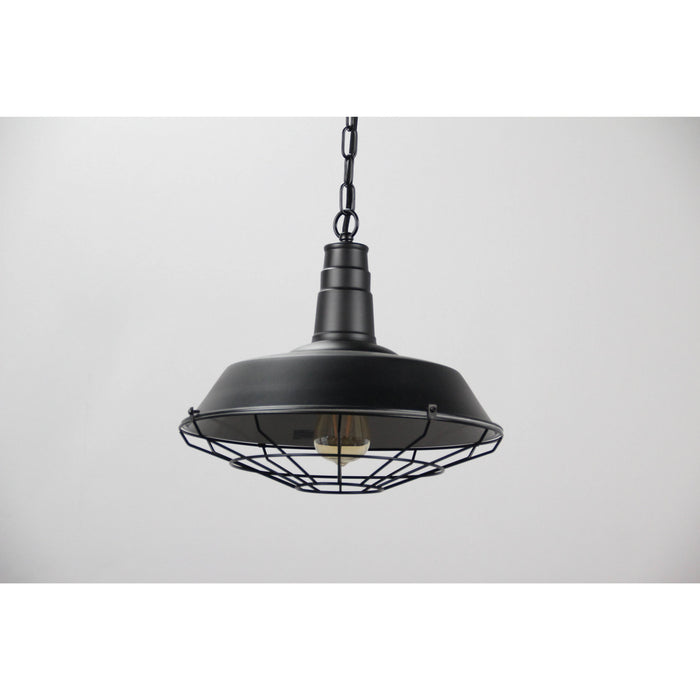 LAMP. COLGANTE NEGRO 1L E27 60W