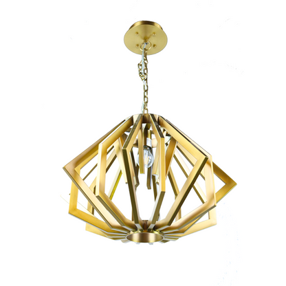 LAMP. COLGANTE DORADO 1L E27 60W