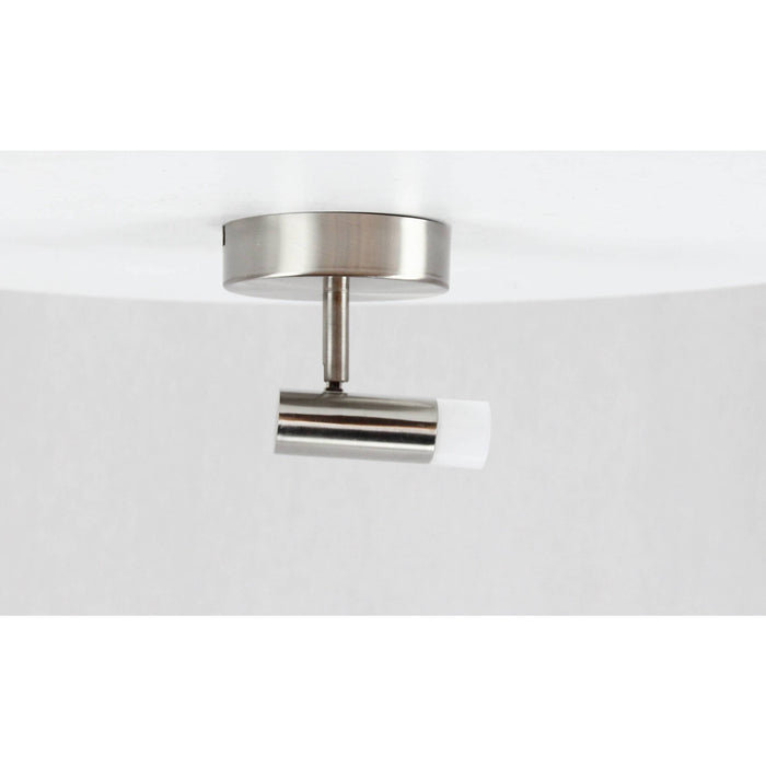 LAMP. LED TECHO REFLECTORA NÍQUEL SATINADO 1L 5W 85-265V 3000K