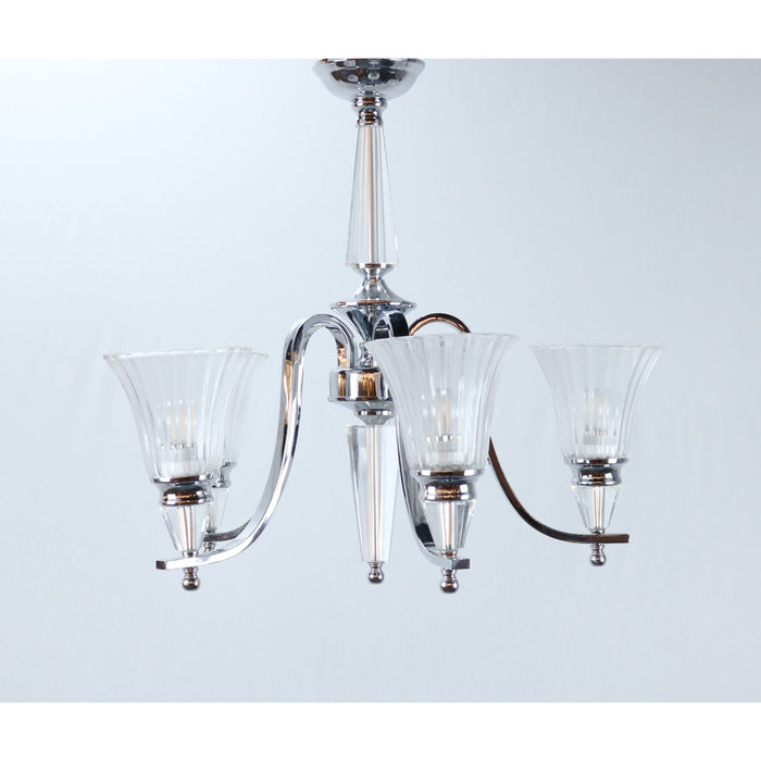 LAMP. COLGANTE CROMO 5L E27 60W
