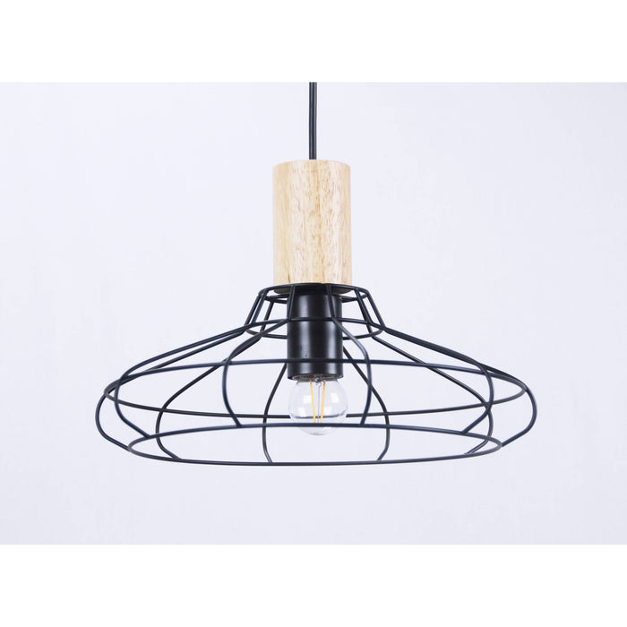 Lámpara Colgante Negro 1L E27 40W