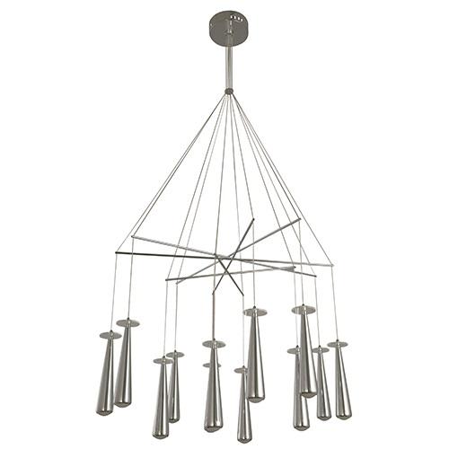 LAMP. LED COLGANTE CROMO 28W 100-240V 3000K