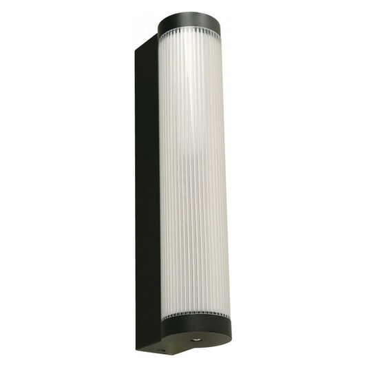 LAMP. LED EXT. DE PARED NEGRO 12W 100-240V 3000K