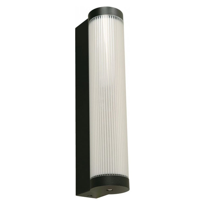 LAMP. LED EXT. DE PARED NEGRO 12W 100-240V 3000K