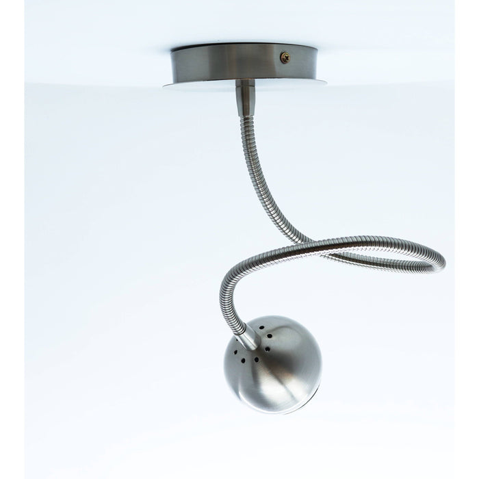 LAMP. TECHO REFLECTORA NÍQUEL SATINADO 1L GZ10 50W