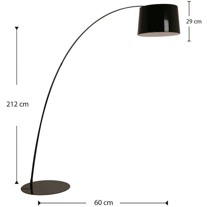 LAMP. PISO NEGRO 3L E27 40W (PANTALLA)