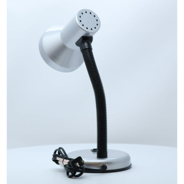 LAMP. ESCRITORIO PLATEADO Y NEGRO 1L E27 40W