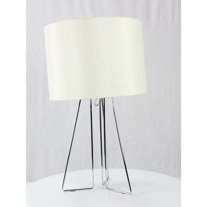 LAMP. MESA CROMO 1L E26 60W