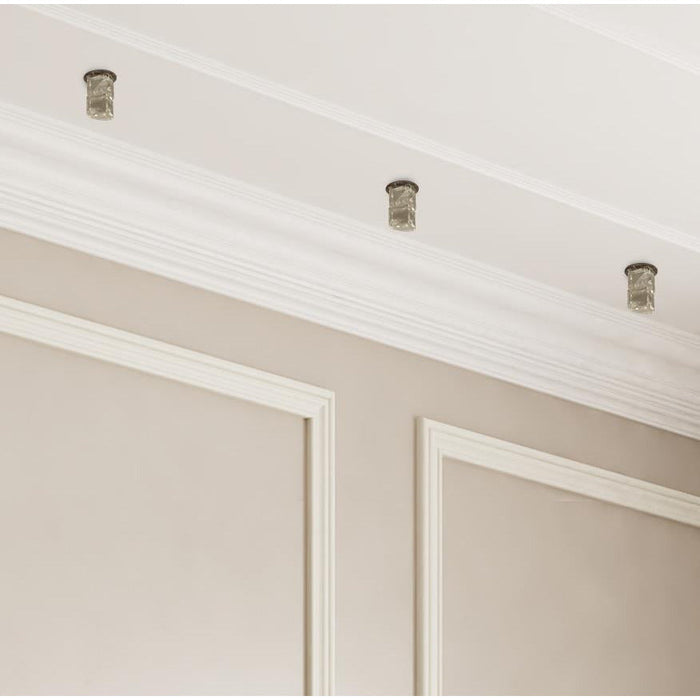 DOBLE CUBO DIAGONAL CRISTAL STATERLED VERSION PLATEADO