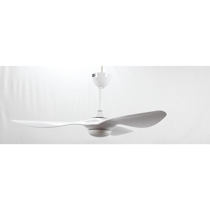 VENTILADOR LED DE TECHO 52" BLANCO 1L 12W 120V 3000K CON CONTROL REMOTO (DC MOTOR)