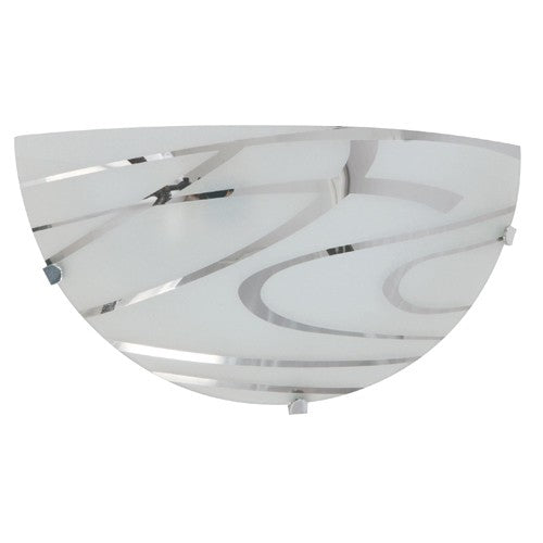 LAMP. PARED BLANCO CROMO 1L E27 60W
