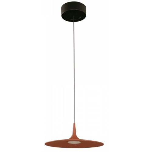 LAMP. LED COLGANTE NEGRO Y TERRACOTA 1L 12W 100-240V 3000K