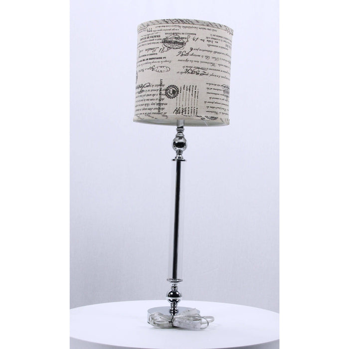 LAMP. MESA CROMO 1L E27 60W (CUERPO)