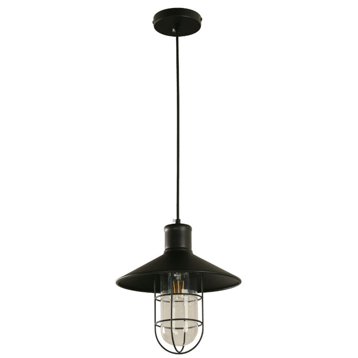 Lámpara Colgante Negro 1L E27 40W