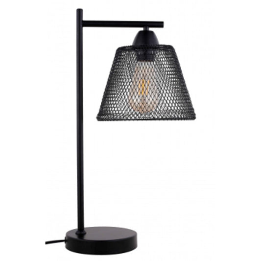 LAMP. DE MESA 1L NEGRO 40W 120V E27