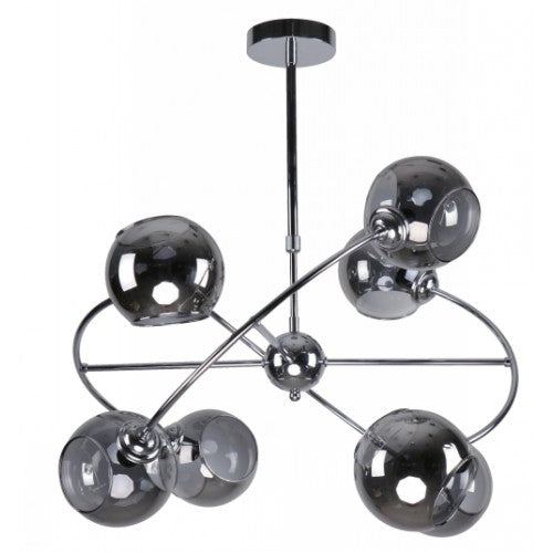 LAMP. TECHO CROMO 8L E14 60W
