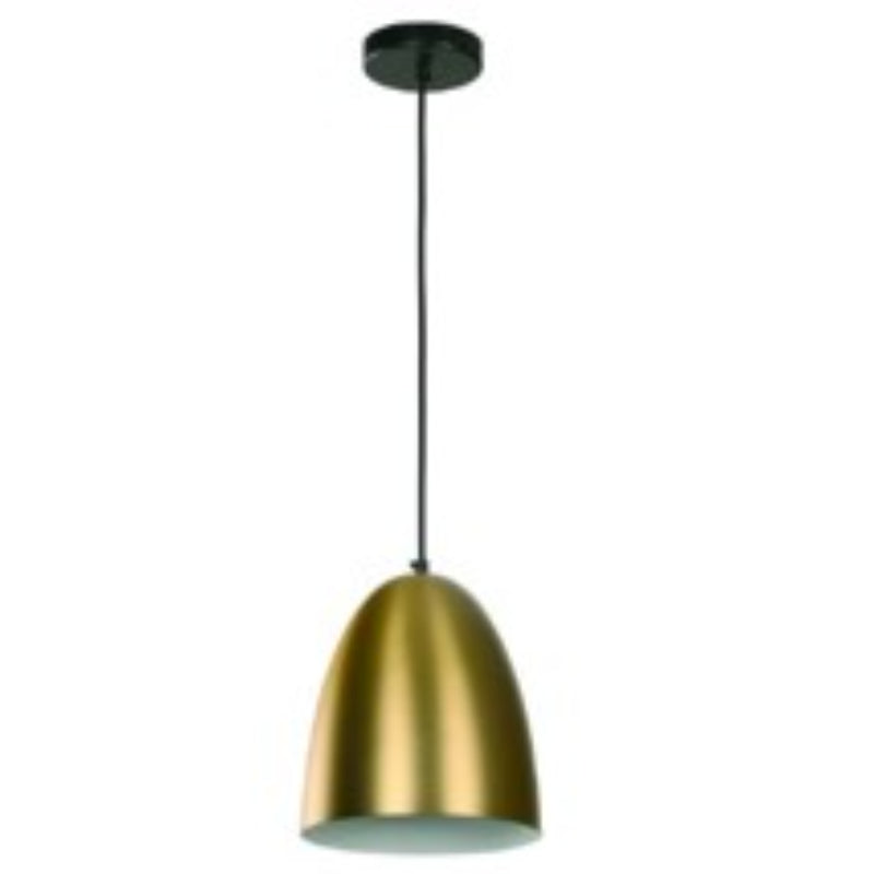 LAMP. COLGANTE NEGRO Y BRONCE 1L E27 40W