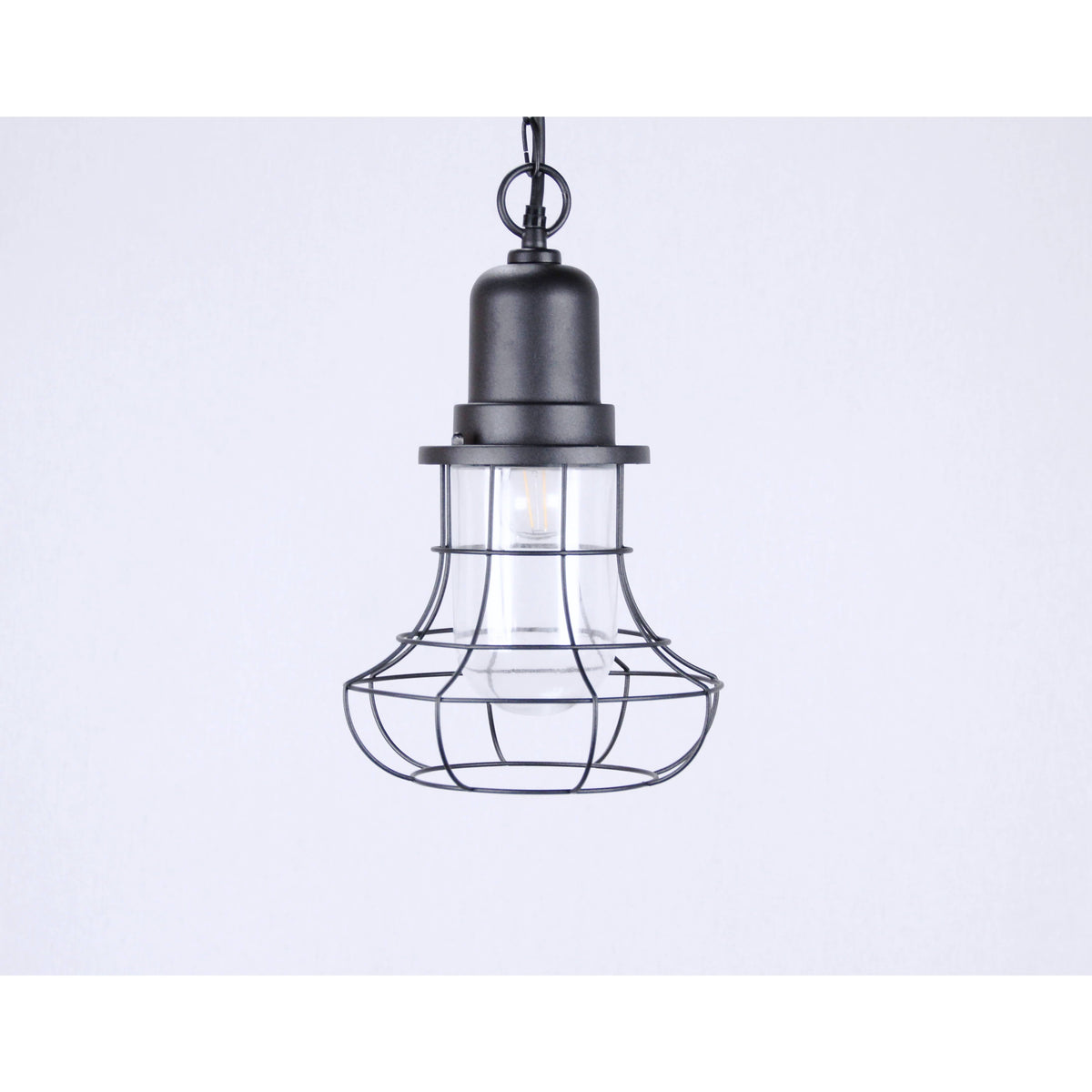 LAMP. EXT. TECHO NEGRO 1L E27 60W